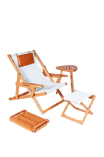 A set of a lounge chair CLASSIC "Chalet chair"